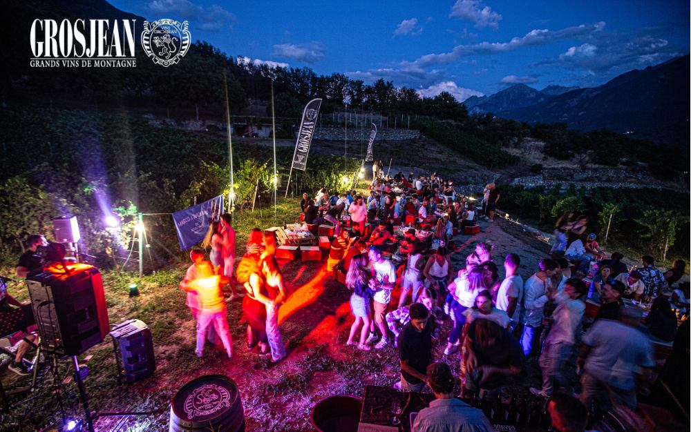 DegustaVigna Aperitivi estivi in Vigne in Valle d'Aosta ballo serale